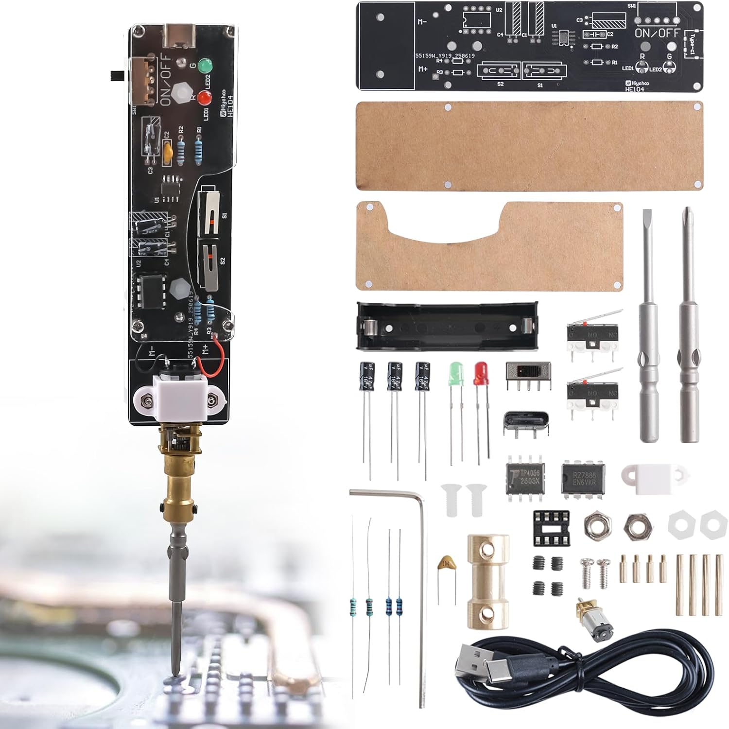 USB Rechargeable Electric Scre - Diy Home Electronics Lab avaliação e preço