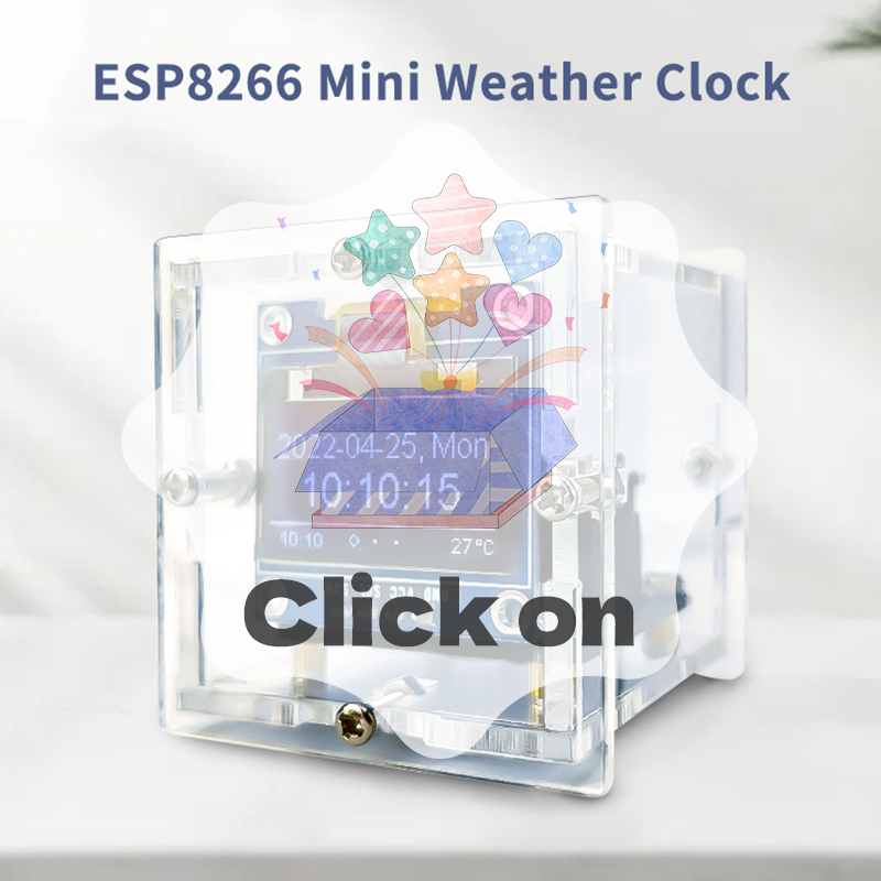 ESP8266 MINI Weather Clock WIF - Diy Soldering Station No Electronics avaliação e preço