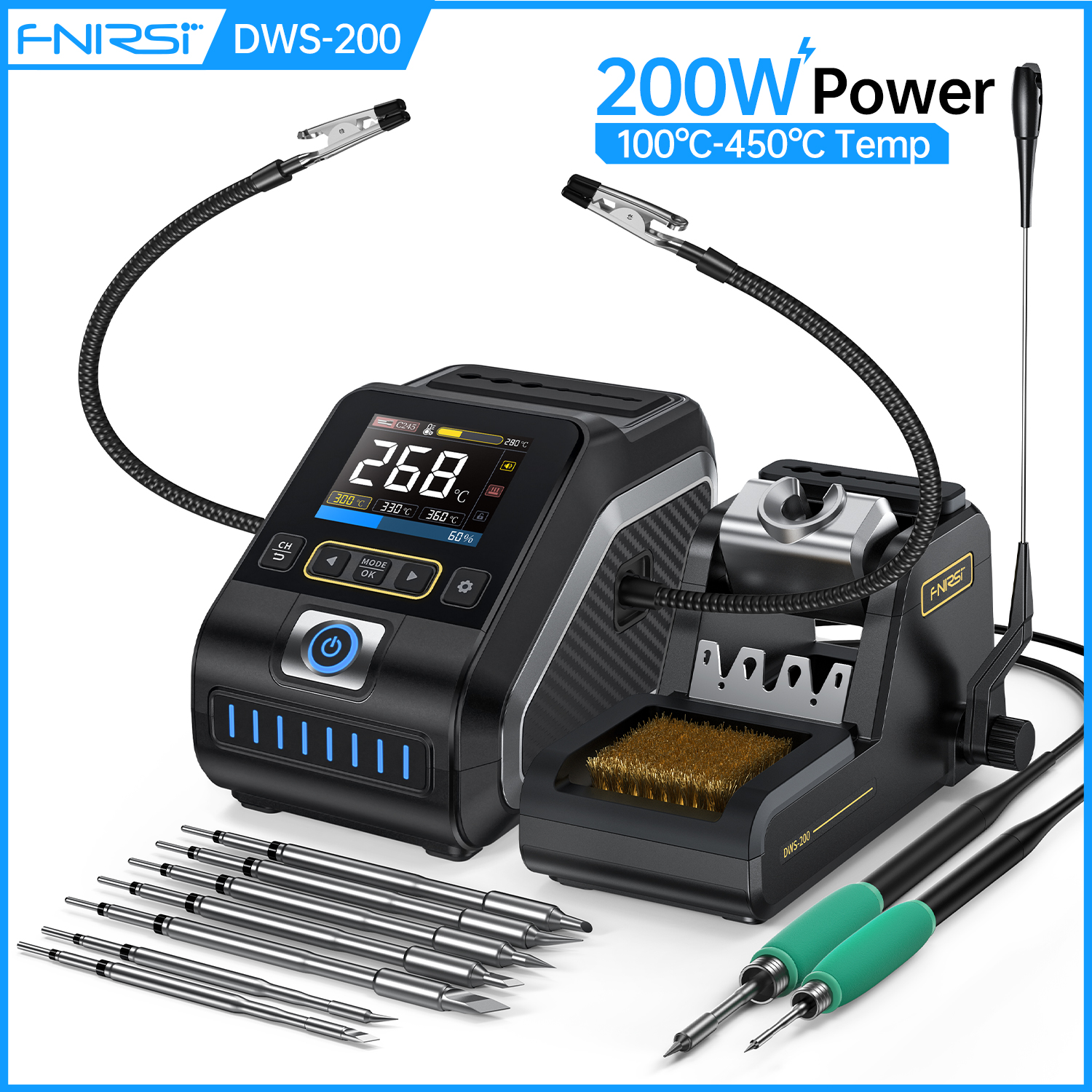 FNIRSI DWS-200 Electronic Sold - Diy Soldering Station No Electronics avaliação e preço