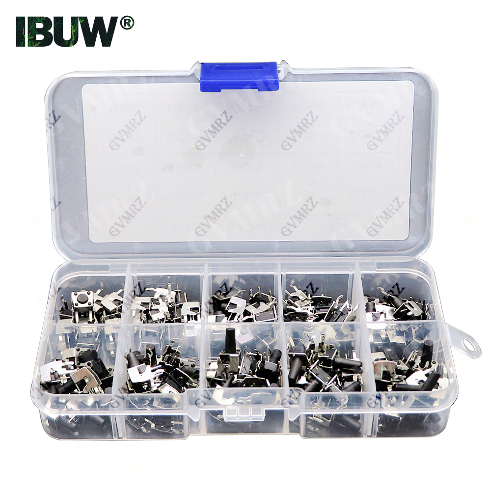 100/180/200PCS 6x6mm Micro Pus - Push Button Tactile avaliação e preço