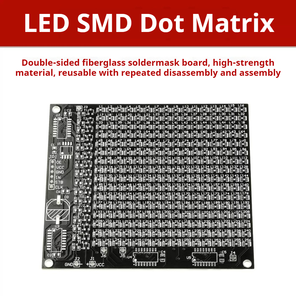 64/256 LED SMD Dot Matrix Adve - Diy Electronics Kits avaliação e preço