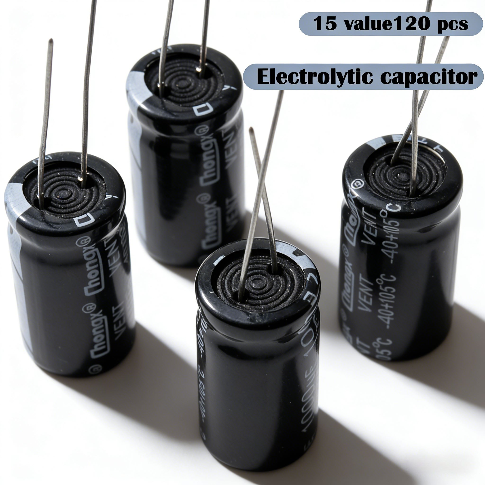 120PCS 15 Values Aluminum Elec - Hobby Diy Electronics Kit avaliação e preço
